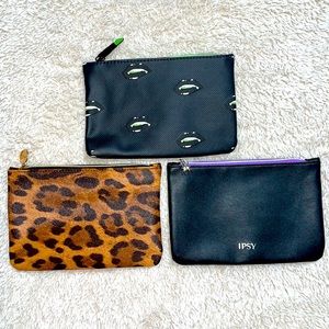Bundle of Ipsy Makeup Cosmetic Travel Bag Pouches